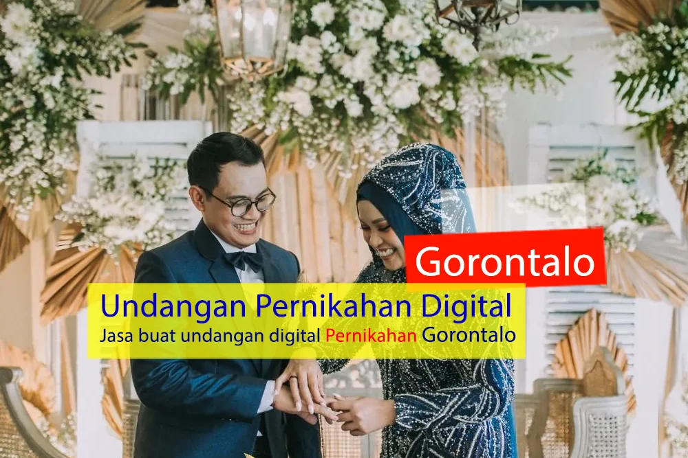 Jasa Undangan Digital Pernikahan Gorontalo, Digital Wedding Invitation Gorontalo